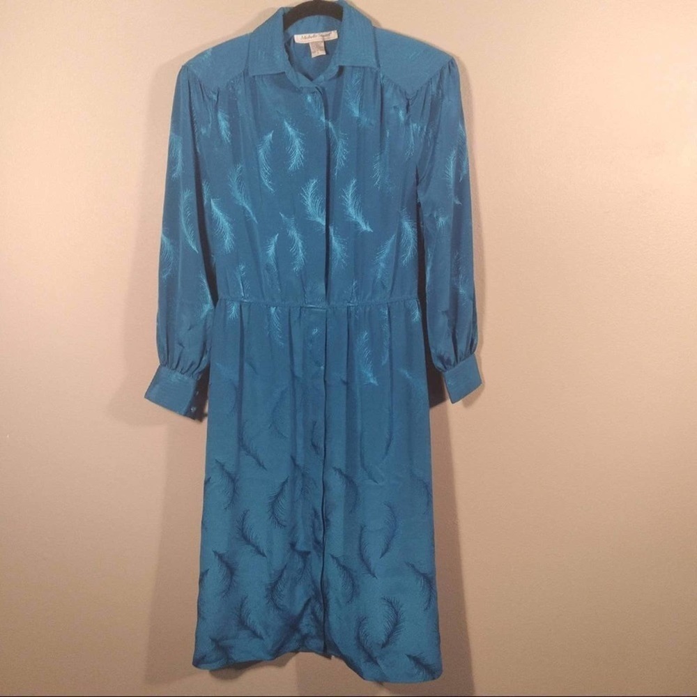🦋 Michelle Stuart Vintage Feather Prairie Dress sz 6